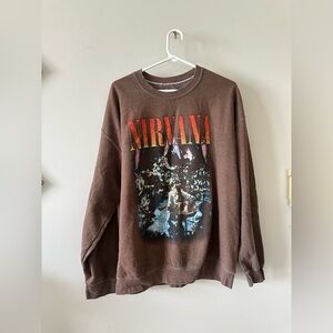 Men’s Nirvana crewneck sweater oversized small